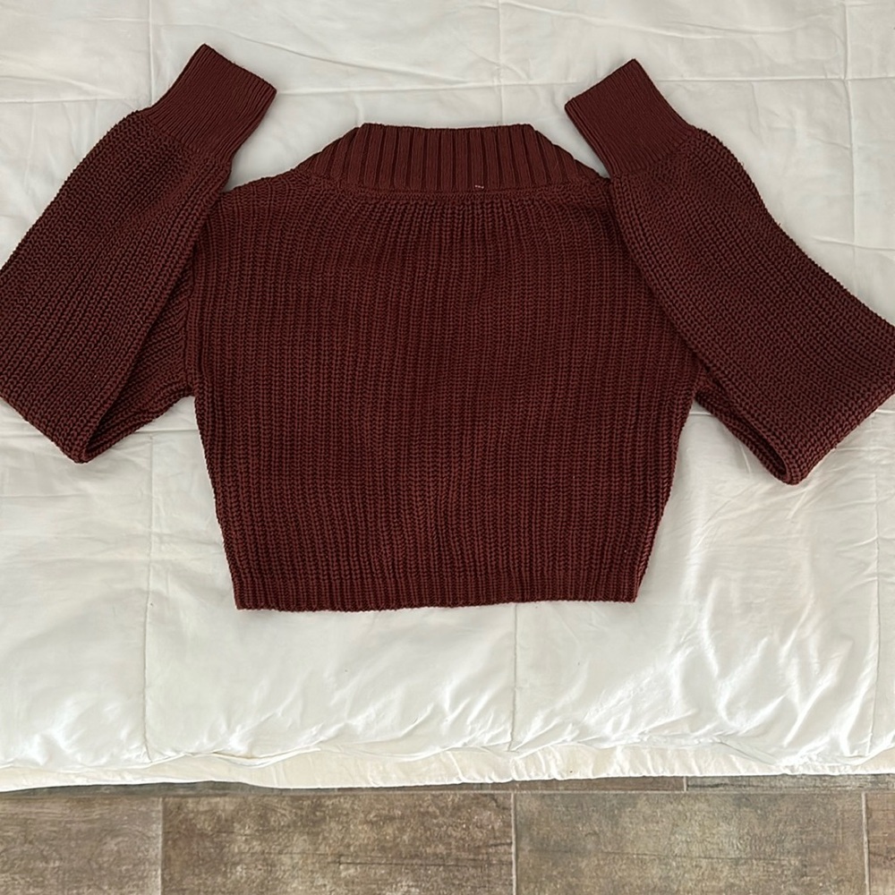 XS free people crop top sweater - Picture 3 of 3